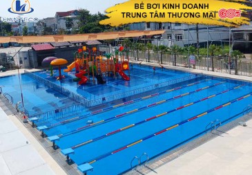 Hoàn thiện bể bơi khu Trung tâm thương mại Go tại Kiên Giang